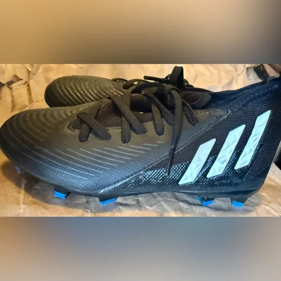 Adidas Predator Black Soccer Cleats Kids Unisex Size 1Y - Picture 4 of 8